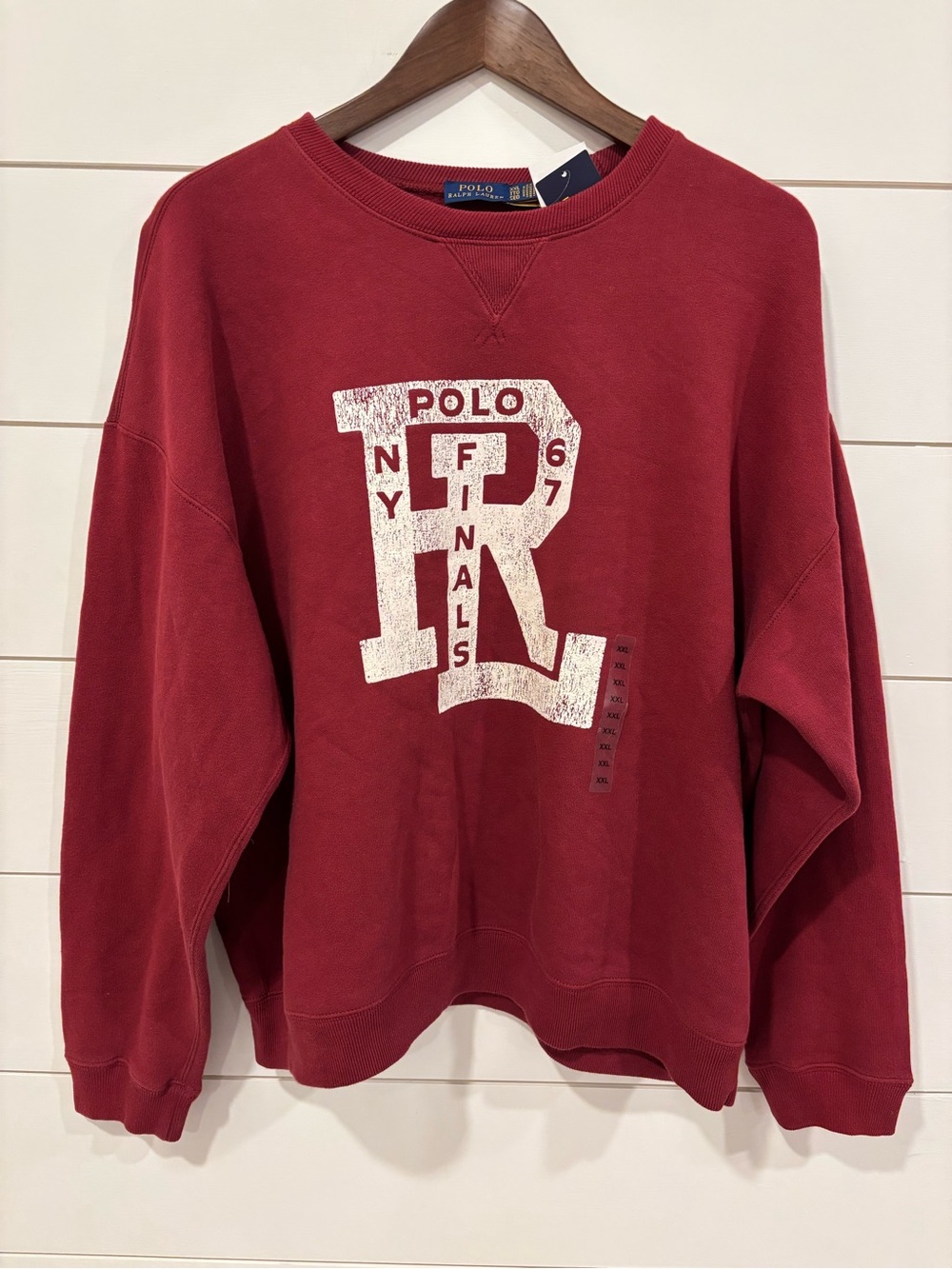 Polo by Ralph Lauren NWT Red Logo Crewneck Sweatshirt Size XXL